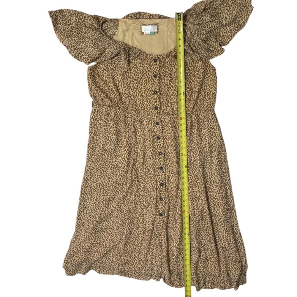 ANTHROPOLOGIE Women’s Bolano Leopard Print Midi Dress - Picture 15 of 16